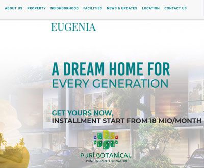 Portofolio Client Website Puri Botanical