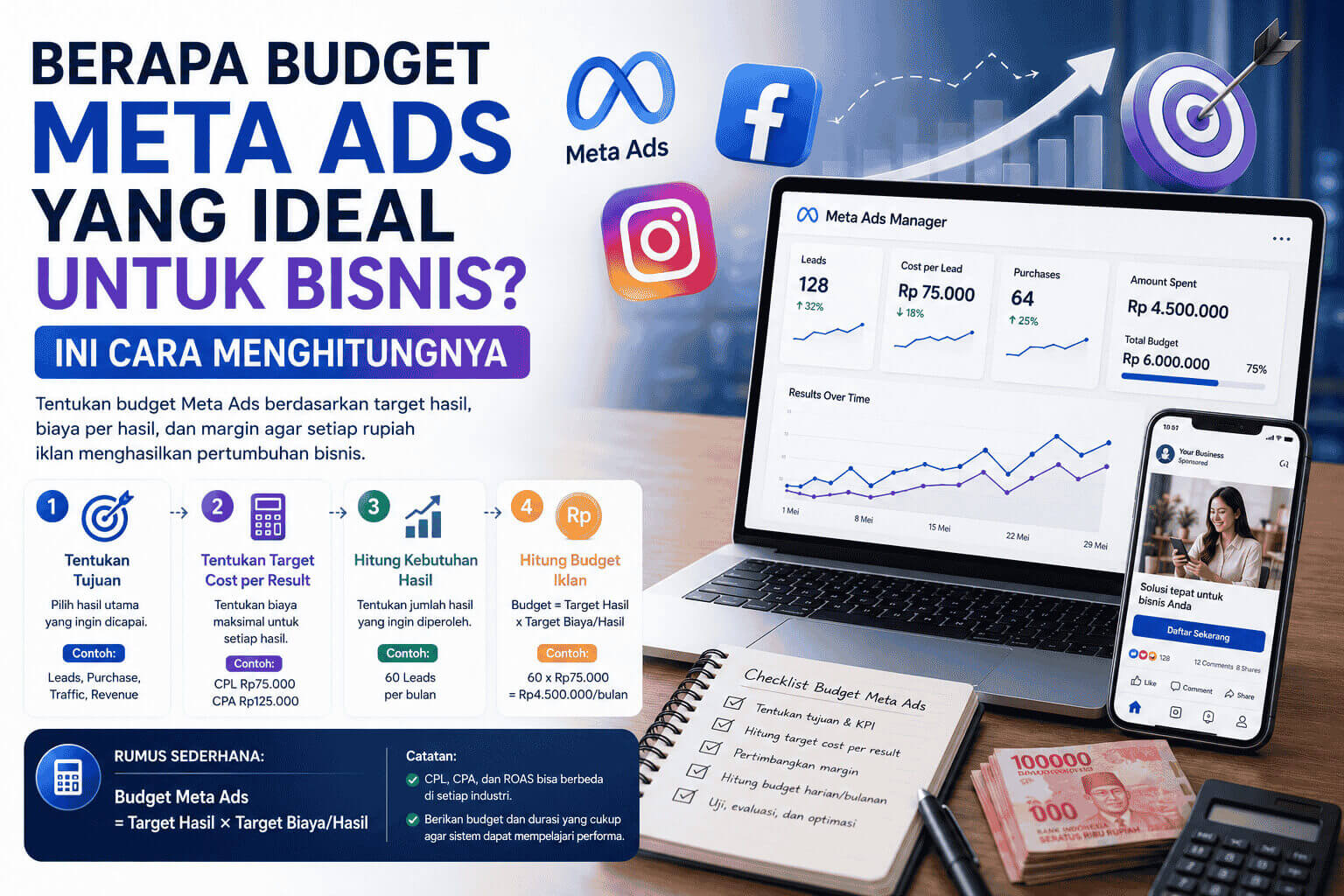 Berapa Budget Meta Ads yang Ideal untuk Bisnis? Ini Cara Menghitungnya