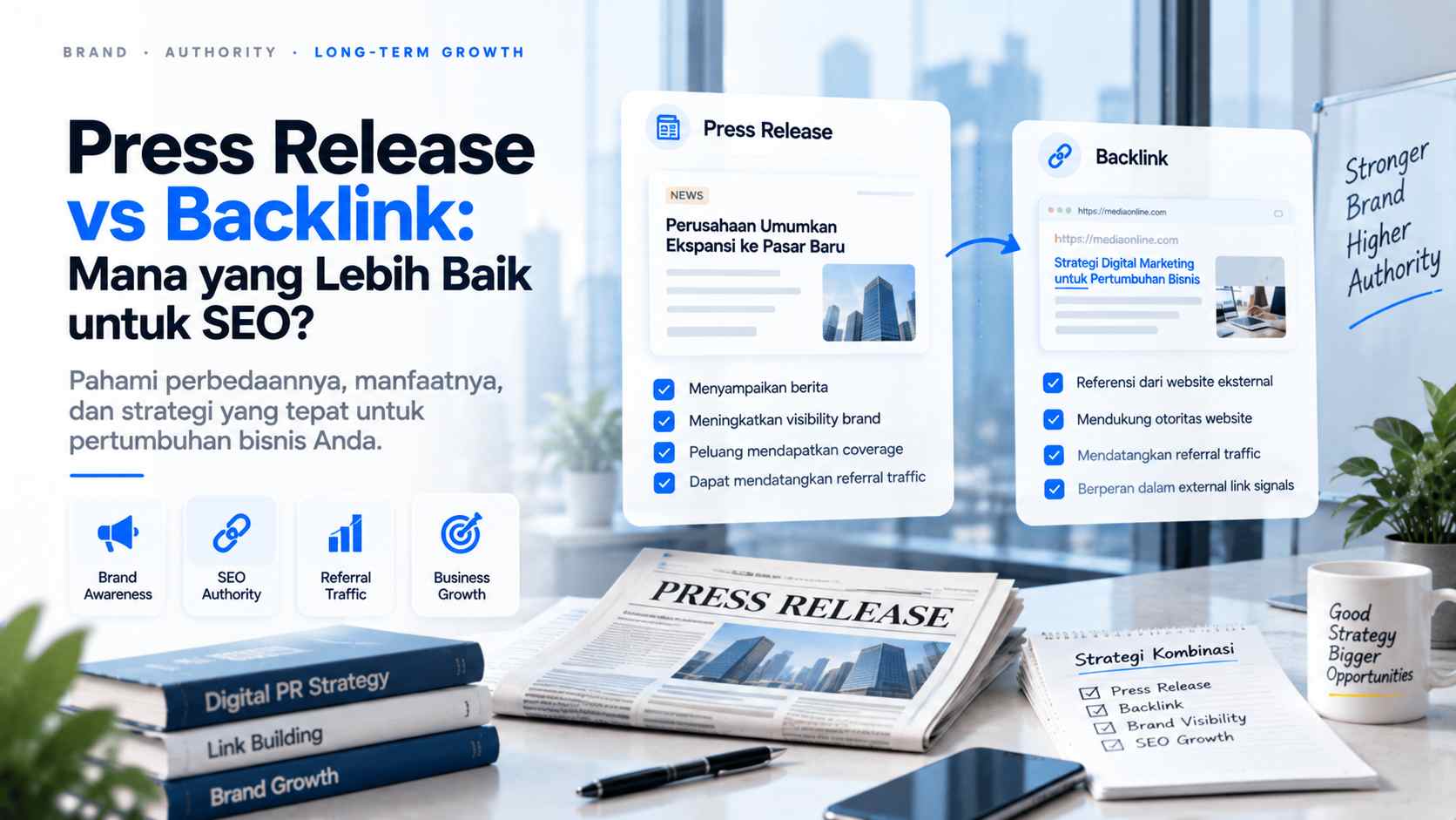 Press Release vs Backlink Mana yang Lebih Baik untuk SEO